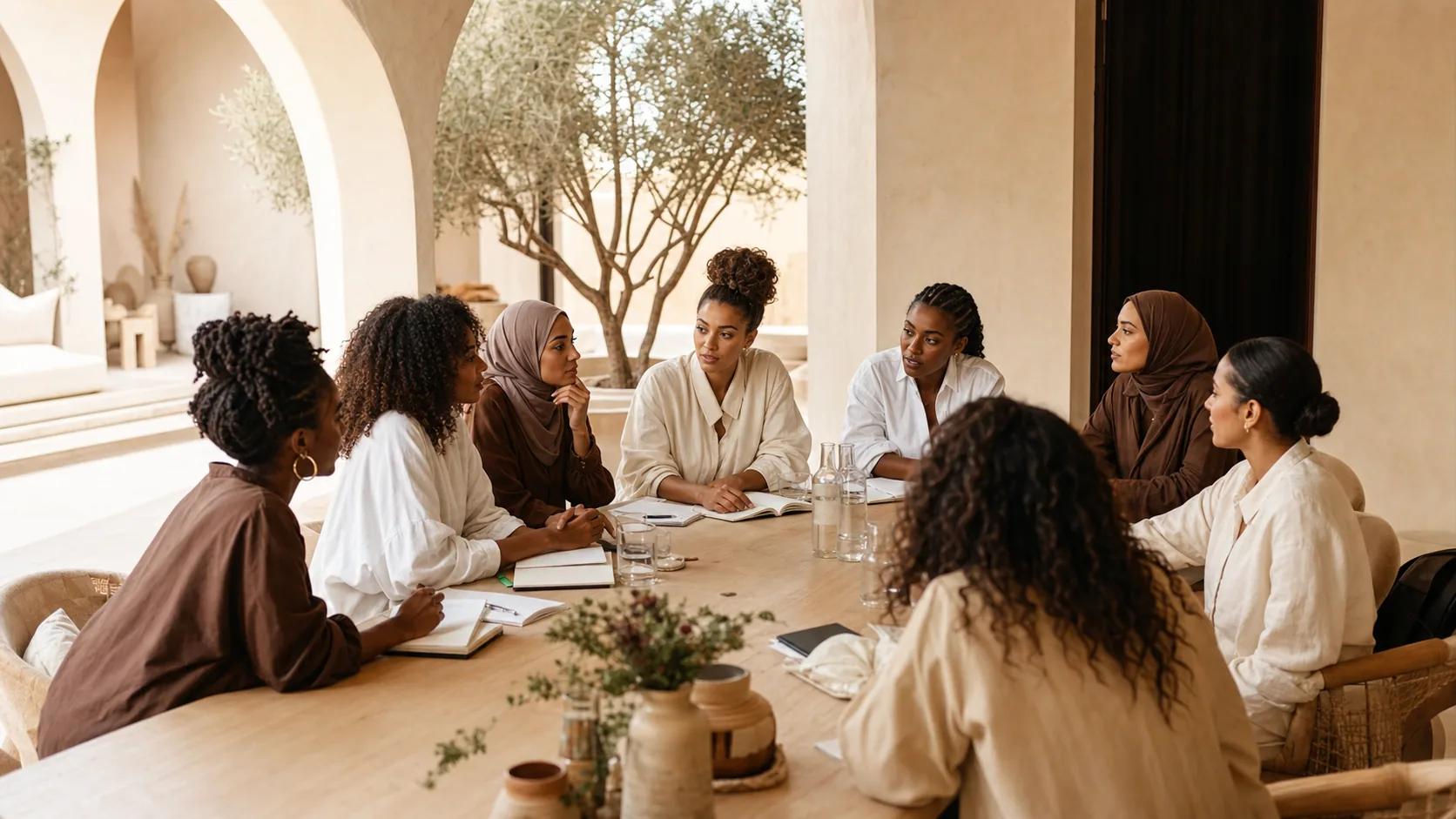 Entrepreneuses réunies dans une villa à Marrakech