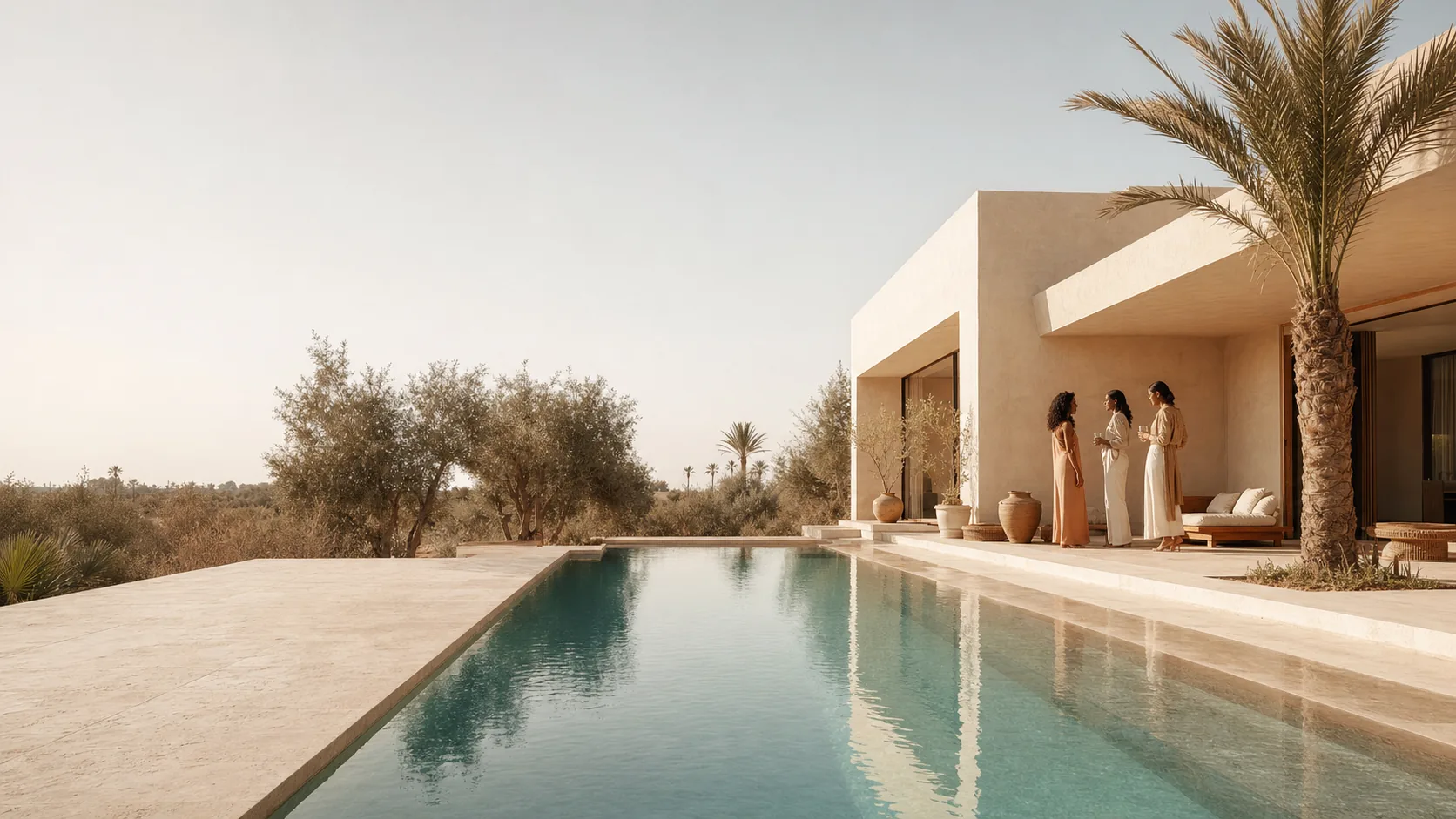 Villa contemporaine avec piscine à Marrakech